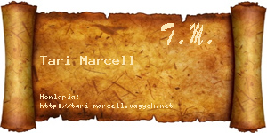 Tari Marcell névjegykártya
